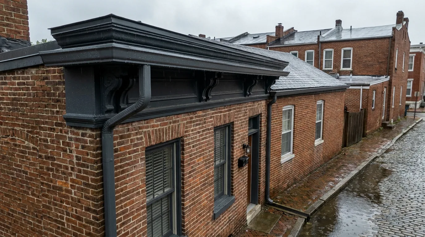 Gutter Installation in Baltimore: 2026 Costs, Seamless vs. Sectional & Rowhome Realities